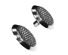 Тактильный индикатор-конус из нержавеющей стали D35 со шрифтом