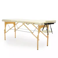 MET Comfort W3 Массажный стол, ДЕРЕВЯННЫЙ 3-х секционный, кремовый