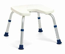 Стул- табурет для ванной и душа с вырезом Sidney