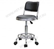 НС-180В-1, чёрный Стул лабораторный с кольцом для ног