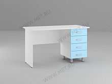 СК01-02 МДФ Стол врача письменный однотумбовый с четырьмя выдвижными ящиками