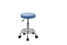 T06 Табурет каркас гальваника/обивка Fortune Blue (синий)