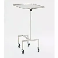 МЕТ-B24 (гусь) Столик манипуляционный из нерж.стали, 50х70см