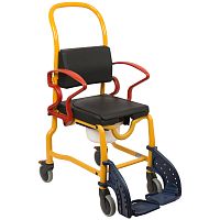 Туалетно-душевой стул Аугсбург колеса 5 дюймов